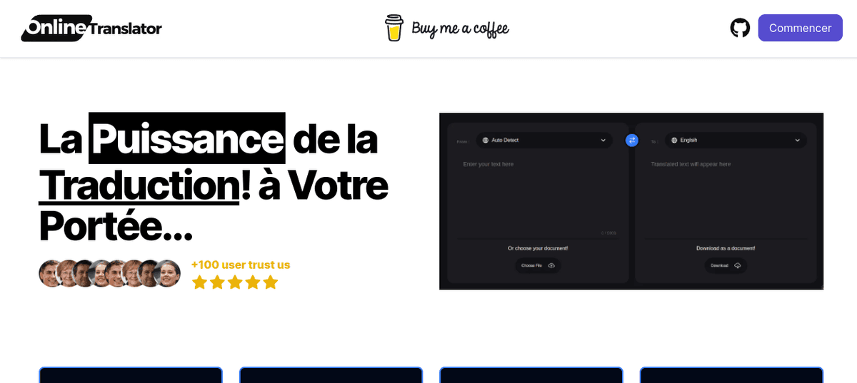 Architecte de l'accessibilité linguistique, j'ai conçu une application de traduction révolutionnaire qui élimine les barrières linguistiques, permettant aux utilisateurs d'explorer un monde de communication multilingue sans limites. Du texte à la traduction de fichiers PDF.